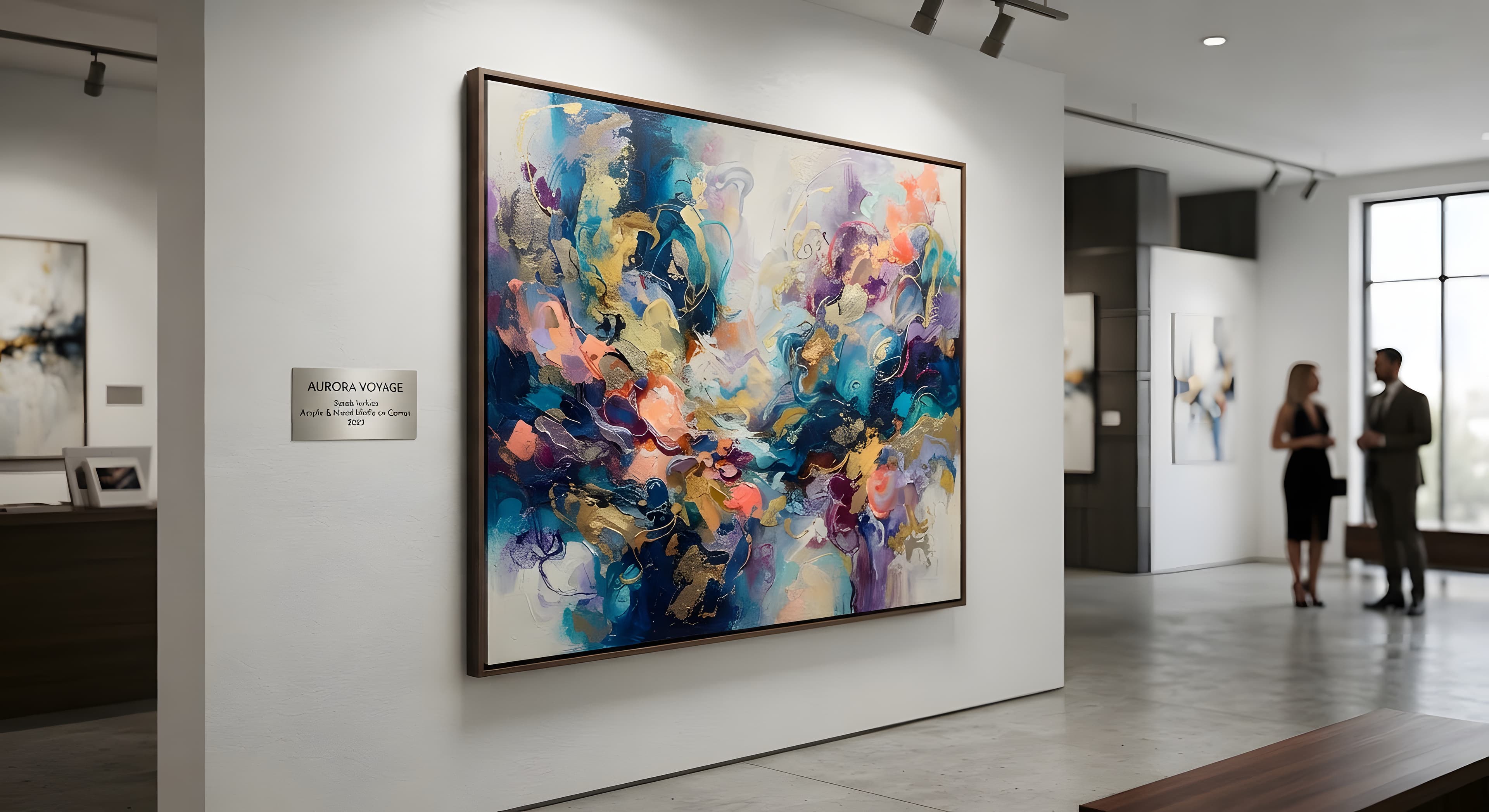 Framed studio artwork